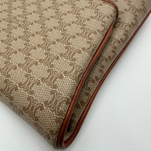 Authentic Vintage Celine Macadam Triomphe Leather Clutch Bag - Picture 7 of 17